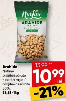 PROFI Arahide Nutline prăjite&sǎrate ✓ coajă roşie / prăjite &nesărate Ofertă