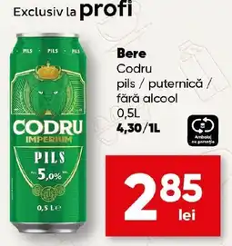 PROFI Bere Codru pils / puternică / fără alcool Ofertă