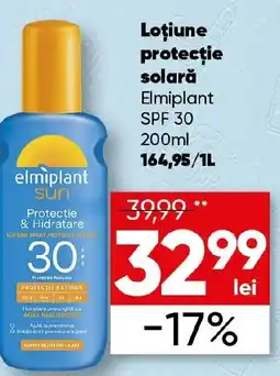 PROFI Loţiune protecţie solară Elmiplant SPF 30 Ofertă