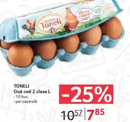 Selgros TONELI Ouă cod 2 clasa L Ofertă