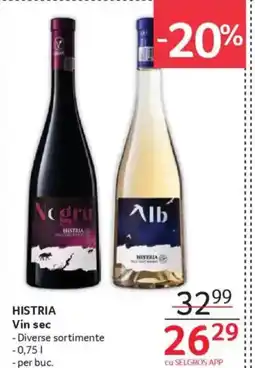 Selgros HISTRIA Vin sec Ofertă