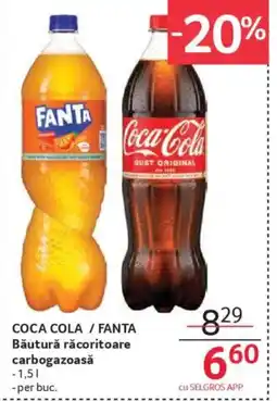 Selgros COCA COLA / FANTA Băutură răcoritoare carbogazoasă Ofertă