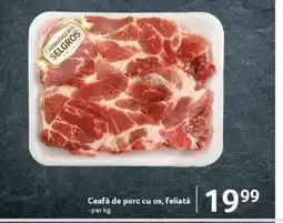 Selgros Ceafă de porc cu os, feliată Ofertă