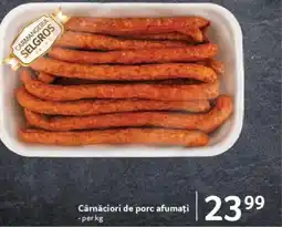 Selgros Cârnǎciori de porc afumați Ofertă