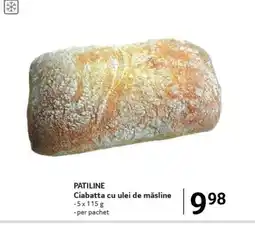 Selgros PATILINE Ciabatta cu ulei de măsline Ofertă