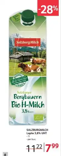 Selgros SALZBURGMILCH Lapte 3,8% UHT Ofertă