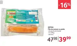 Selgros DEFISH File de somon cu piele Ofertă