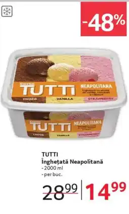Selgros TUTTI Înghețată Neapolitană Ofertă