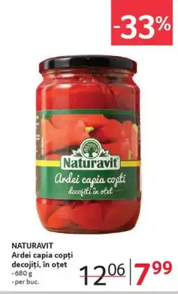 Selgros NATURAVIT Ardei capia copți decojiți, în oțet Ofertă