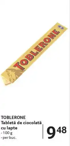 Selgros TOBLERONE Tabletă de ciocolată cu lapte Ofertă