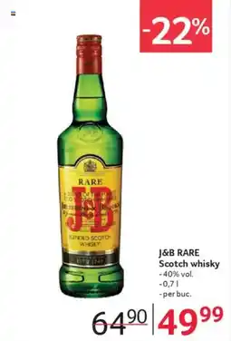 Selgros J&B RARE Scotch whisky Ofertă