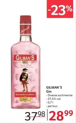 Selgros GILMAN'S Gin Ofertă