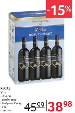 Selgros RECAS Vin Ofertă