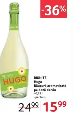 Selgros RIUNITE Hugo Băutură aromatizată pe bază de vin Ofertă