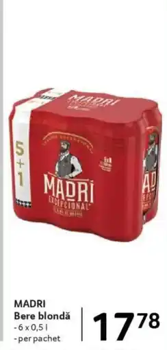Selgros MADRI Bere blondǎ Ofertă