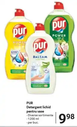 Selgros PUR Detergent lichid pentru vase Ofertă