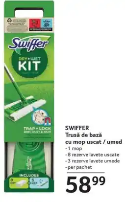 Selgros SWIFFER Trusǎ de bază cu mop uscat / umed Ofertă