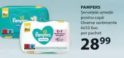 Selgros PAMPERS Şerveţele umede pentru copii Ofertă