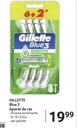 Selgros GILLETTE Blue 3 Aparat de ras Ofertă