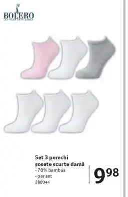 Selgros Set 3 perechi șosete scurte damă Ofertă