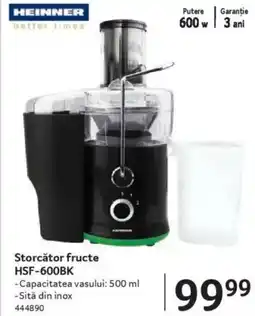 Selgros Storcǎtor fructe HSF-600BK Ofertă