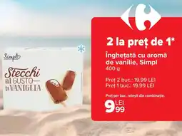Carrefour Market îngheţată cu aromă de vanilie, Simpl Ofertă
