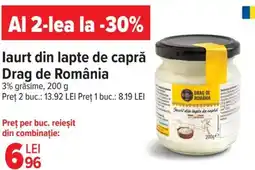 Carrefour Market laurt din lapte de capră Drag de România Ofertă