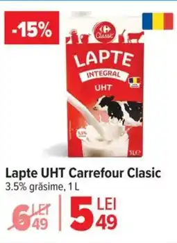 Carrefour Market Lapte UHT Carrefour Clasic Ofertă