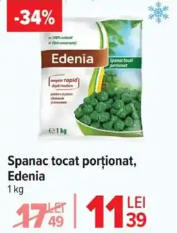 Carrefour Market Spanac tocat porţionat, Edenia Ofertă