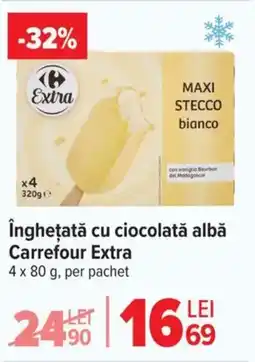 Carrefour Market îngheţată cu ciocolată albă Carrefour Extra Ofertă