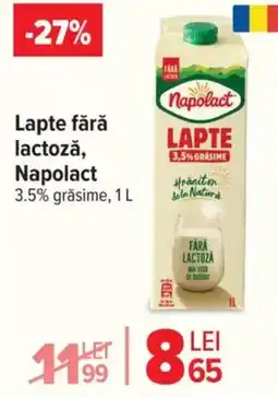 Carrefour Market Lapte fără lactoză, Napolact Ofertă