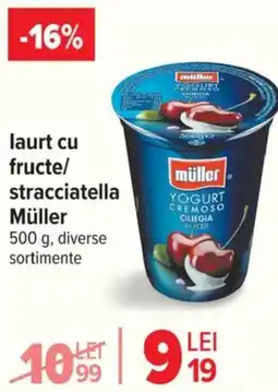 Carrefour Market laurt cu fructe/ stracciatella Müller Ofertă