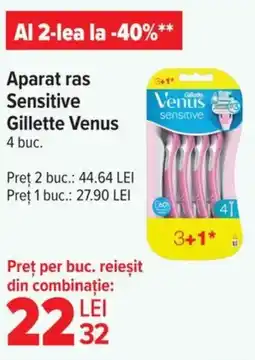 Carrefour Market Aparat ras Sensitive Gillette Venus Ofertă