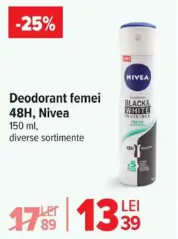 Carrefour Market Deodorant femei 48H, Nivea Ofertă