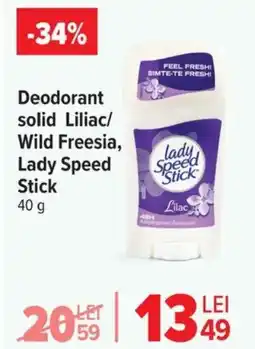 Carrefour Market Deodorant solid Liliac/ Wild Freesia, lady Speed Stick Ofertă