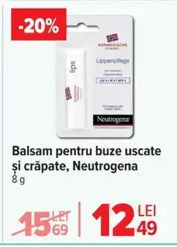 Carrefour Market Balsam pentru buze uscate şi crăpate, Neutrogena Ofertă