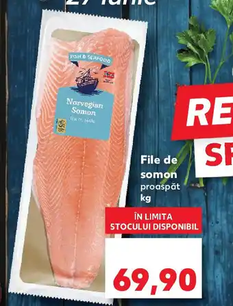 Kaufland File de somon proaspăt Ofertă