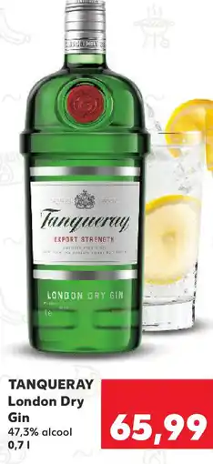 Kaufland TANQUERAY London Dry Gin 47,3% alcool Ofertă