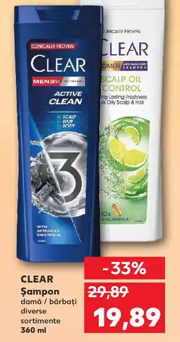 Kaufland CLEAR Şampon damă bărbați Ofertă