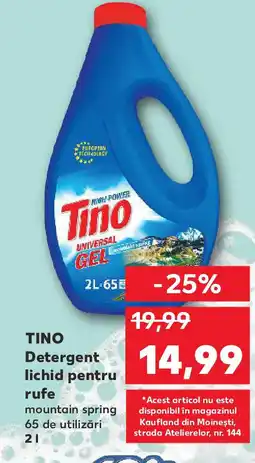 Kaufland TINO Detergent lichid pentru rufe Ofertă