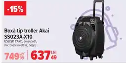 Carrefour Boxǎ tip troller Akai SS023A-X10 Ofertă