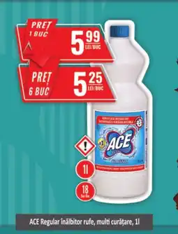 CBA ACE Regular înălbitor rufe, multi curăţare Ofertă