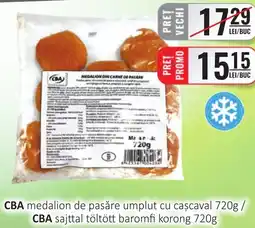CBA medalion de pasăre umplut cu caşcaval