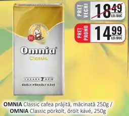 OMNIA Classic cafea prăjită, măcinată