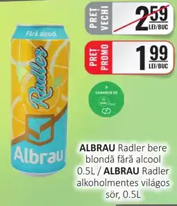 ALBRAU Radler bere blondă fără alcool