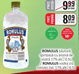 ROMULUS băutură spirtoasă cu aromă de vodcă 17% alc.,