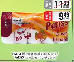 CBA PARISS hârtie igienică Ofertă