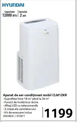 Selgros HYUNDAI Aparat de aer condiționat mobil CLM12KR Ofertă
