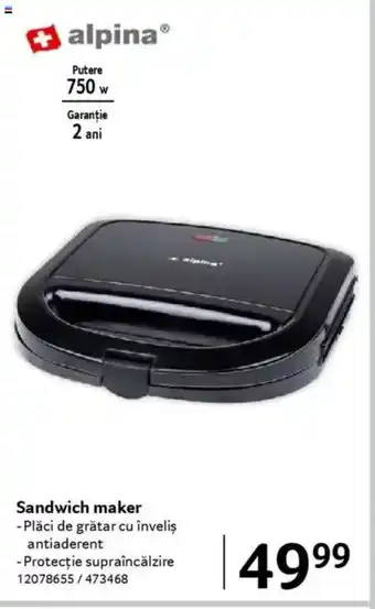 Selgros Sandwich maker Ofertă