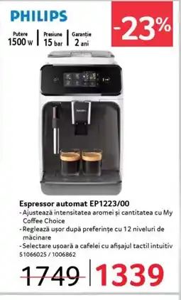 Selgros PHILIPS Espressor automat EP1223/00 Ofertă